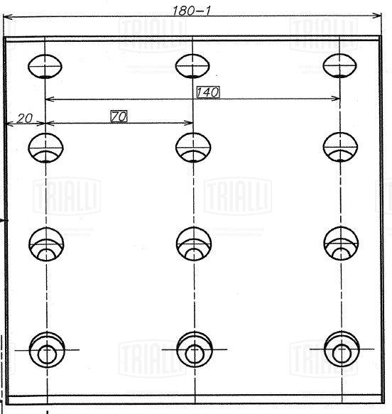 Placute de frana, frana tambur BLT 0711 TRIALLI
